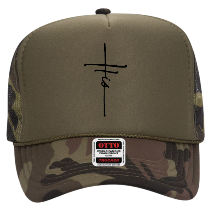 "His" Cross Adult Trucker Hat