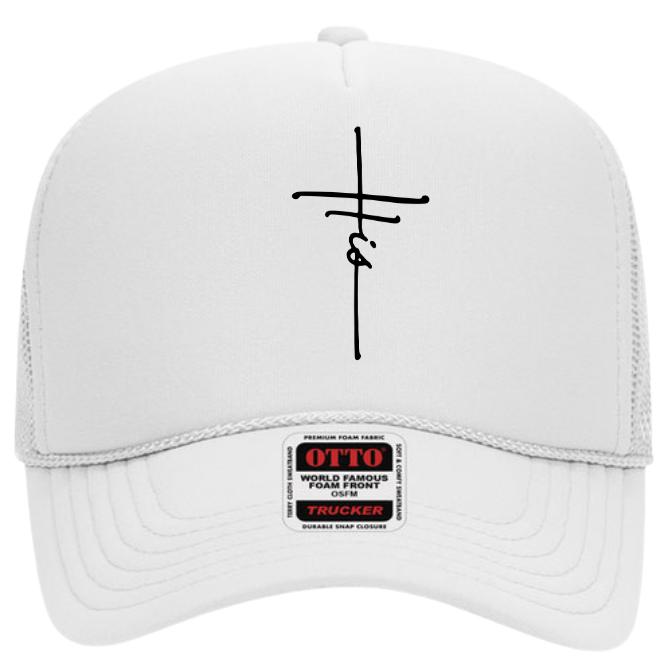 "His" Cross Adult Trucker Hat