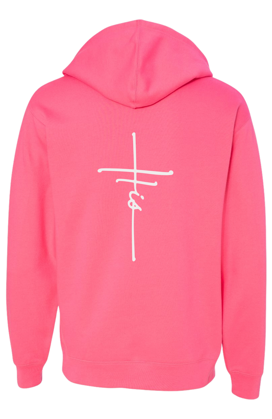 "His" Cross Hooded Sweatshirt - Unisex