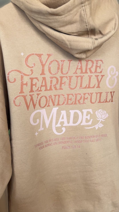 Fearfully and Wonderfully Made Hooded Sweatshirt - Unisex