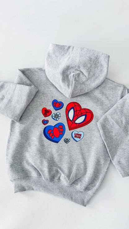 Superhero Love Hooded Sweatshirt - Youth