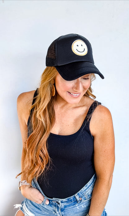 Smiley Face Trucker Hat