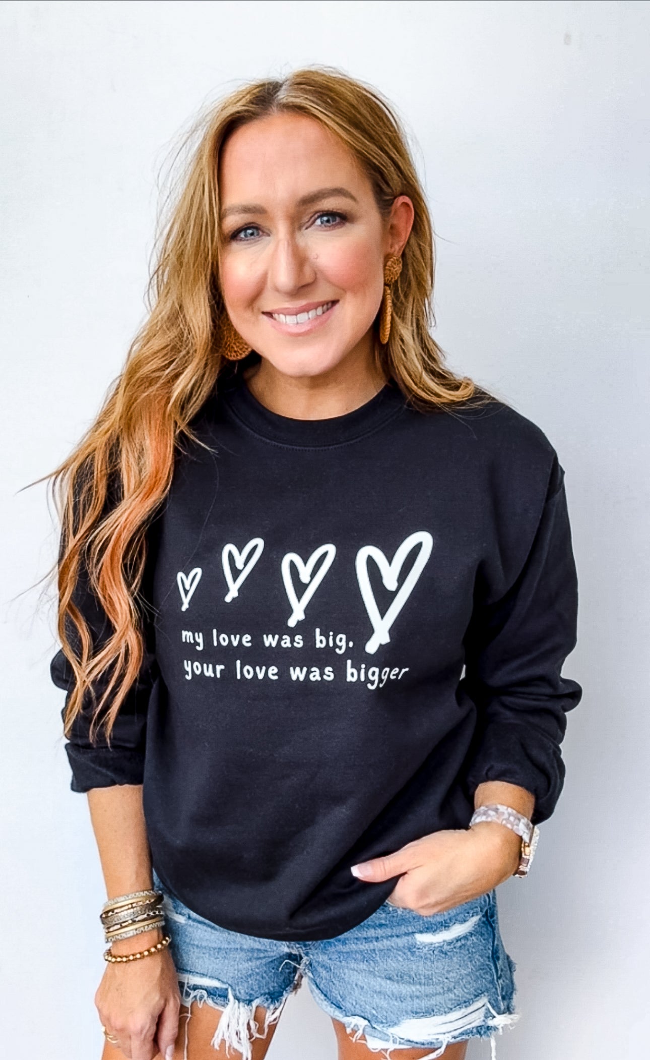 "Your Love was Bigger" Crewneck Sweatshirt - Women's