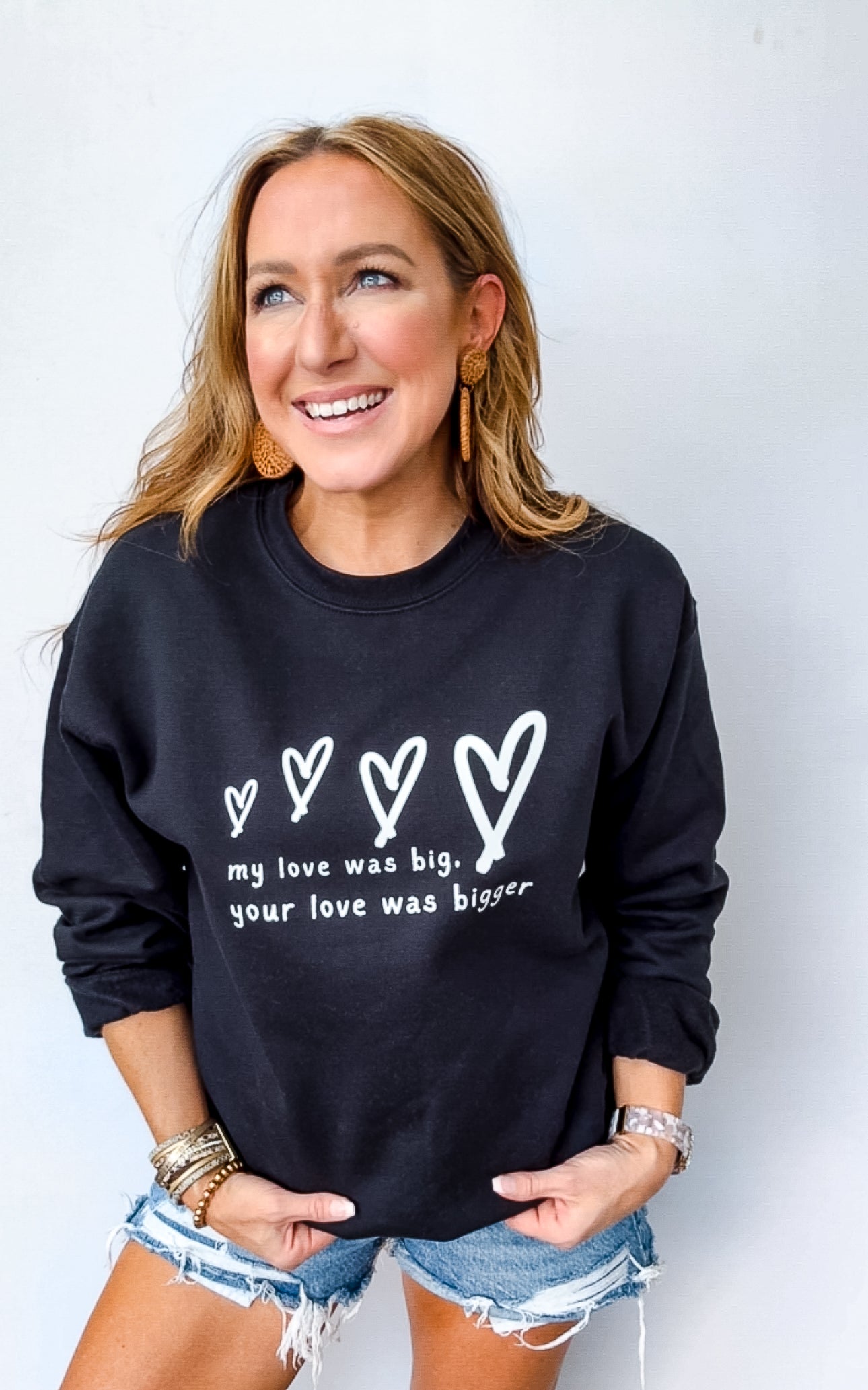 "Your Love was Bigger" Crewneck Sweatshirt - Women's