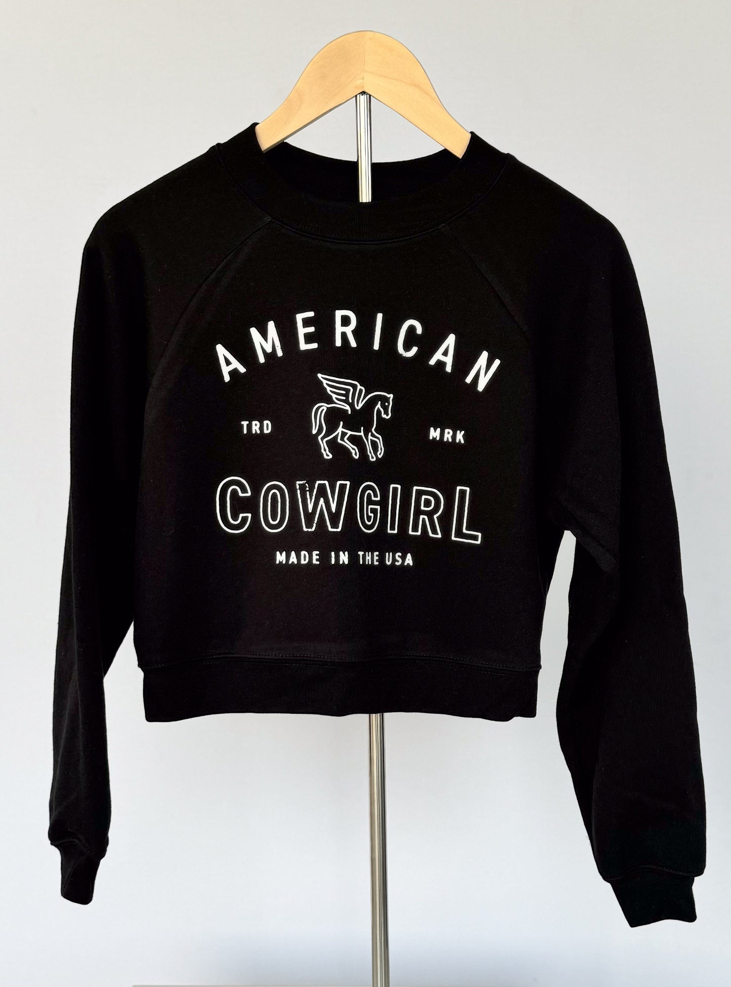 American Cowgirl Cropped Sweatshirt - Womens