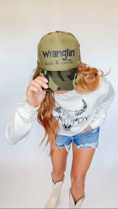 Wranglin' Kids and Cattle Trucker Hat