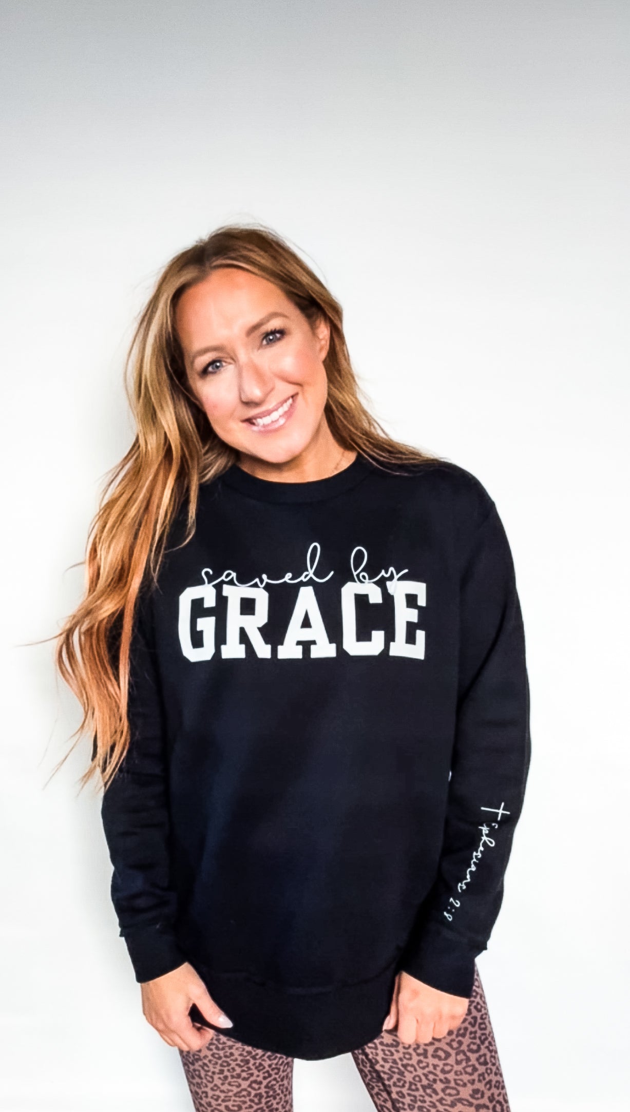 Saved by Grace Tunic Sweatshirt - Womens