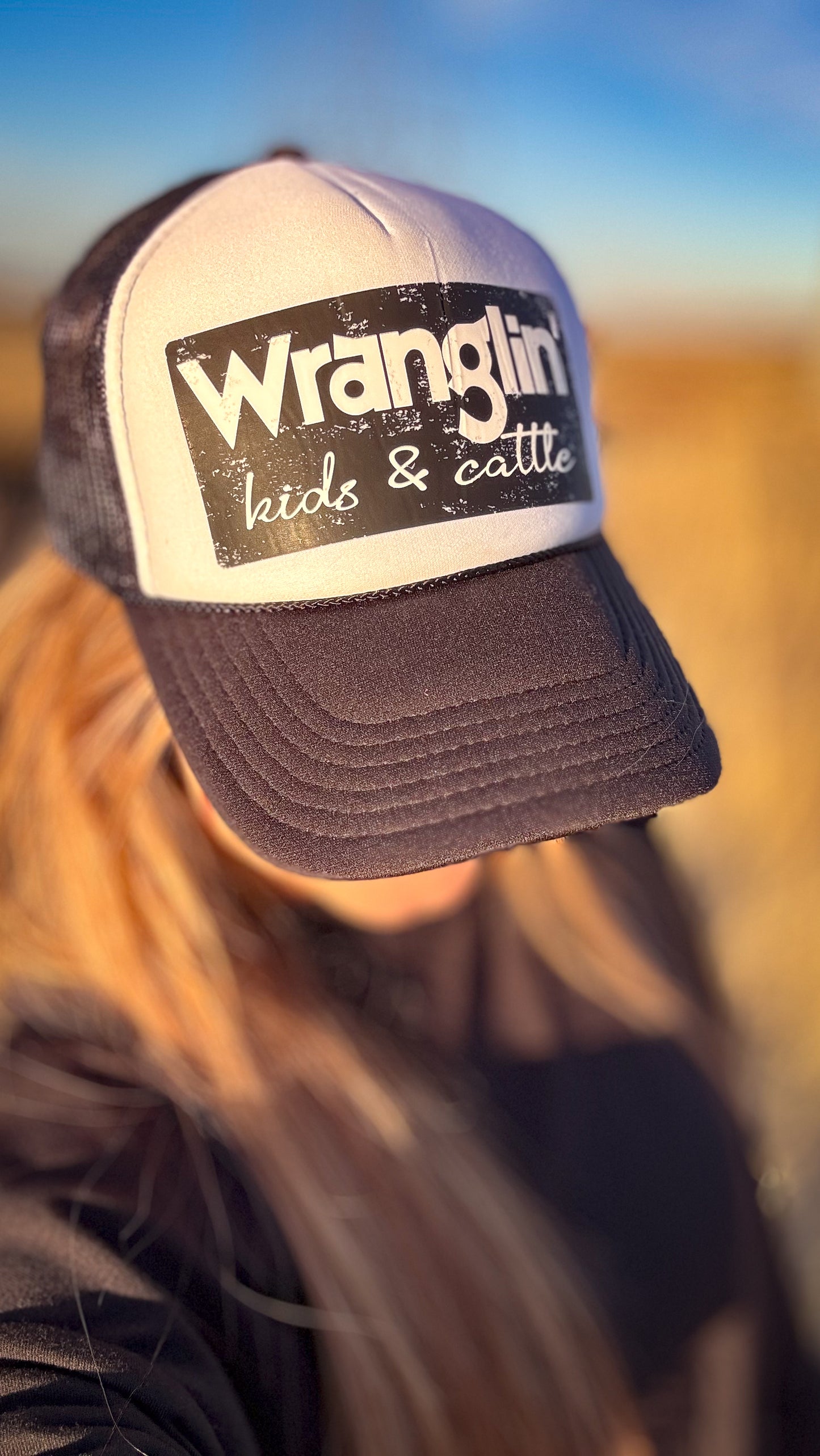 Wranglin' Kids and Cattle Trucker Hat