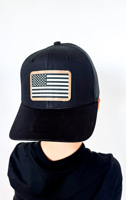 American Flag Trucker Hat