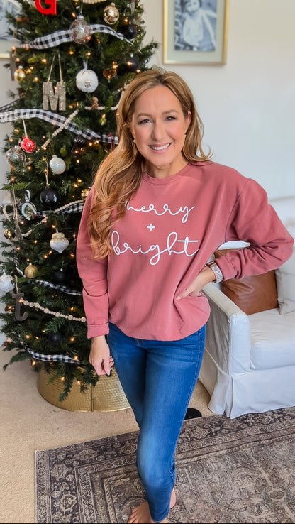 Merry + Bright Sweatshirt - Unisex