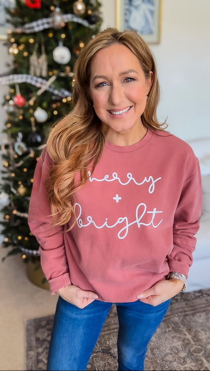 Merry + Bright Sweatshirt - Unisex