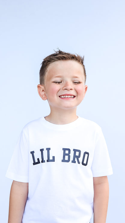 Lil Bro (Varsity) Short Sleeve Crewneck T-Shirt - Kids