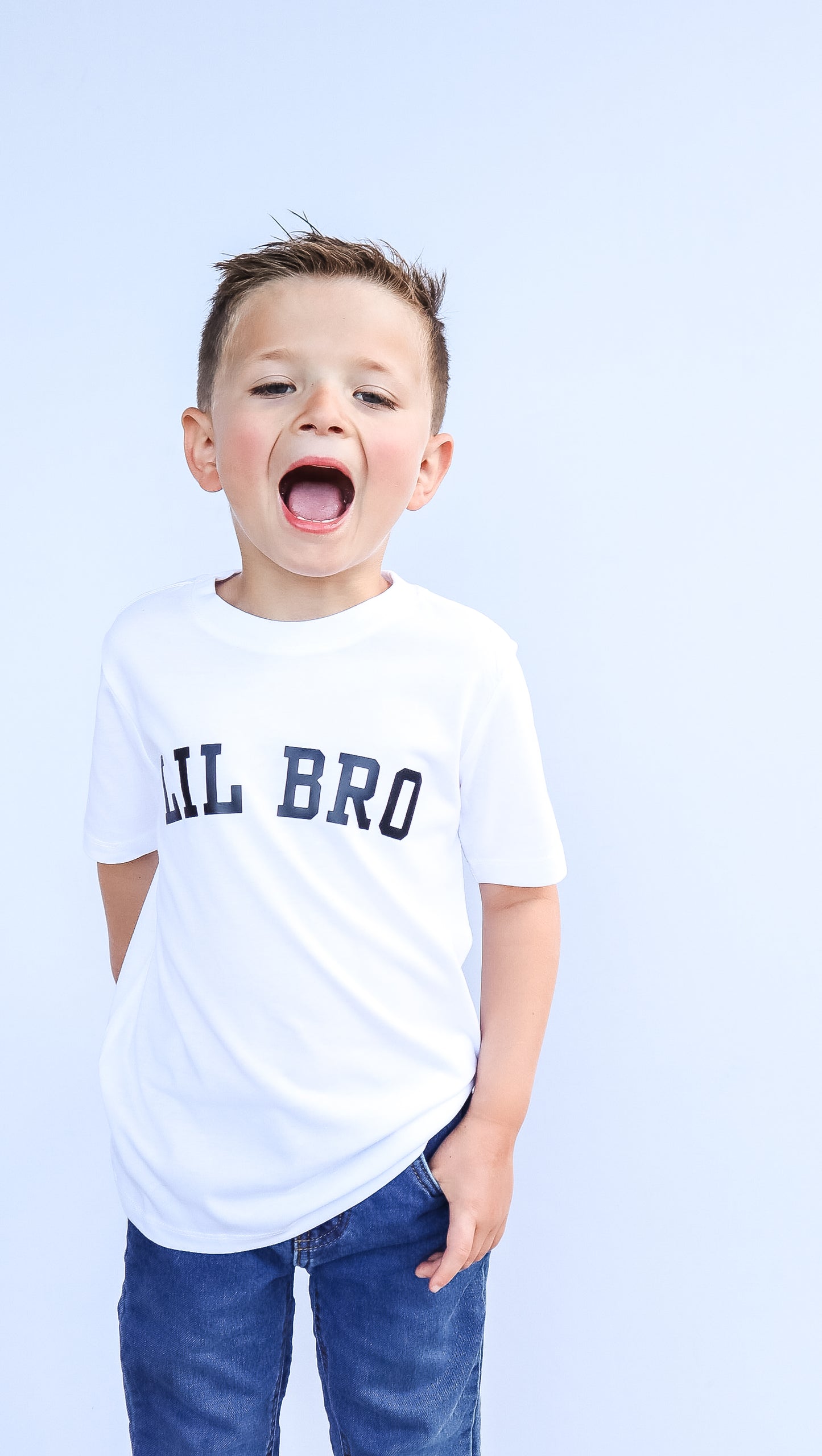 Lil Bro (Varsity) Short Sleeve Crewneck T-Shirt - Kids