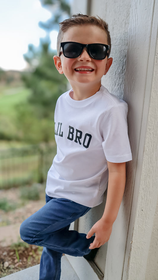 Lil Bro (Varsity) Short Sleeve Crewneck T-Shirt - Kids