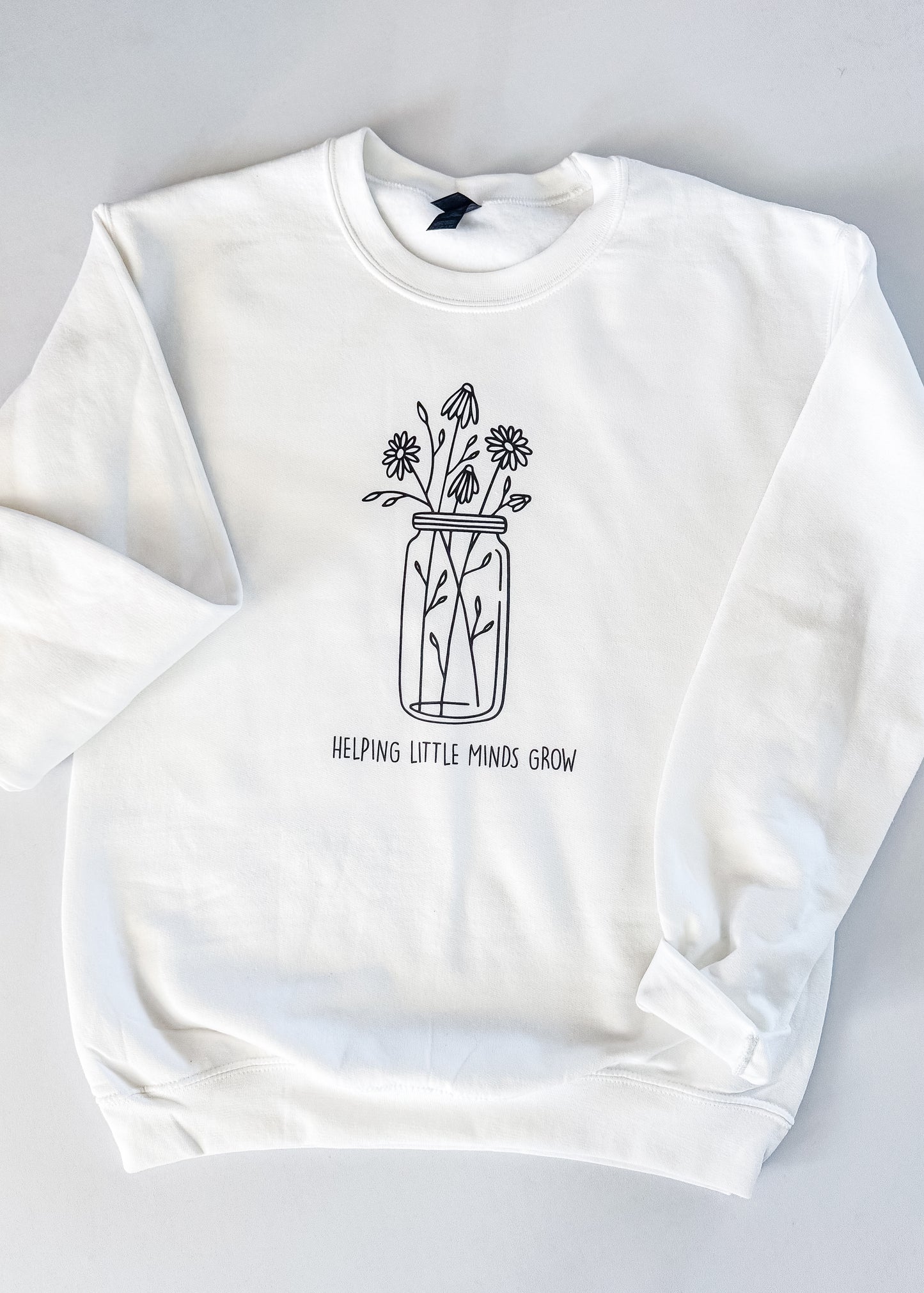 "Helping Little Minds Grow" Crewneck Sweatshirt - Unisex