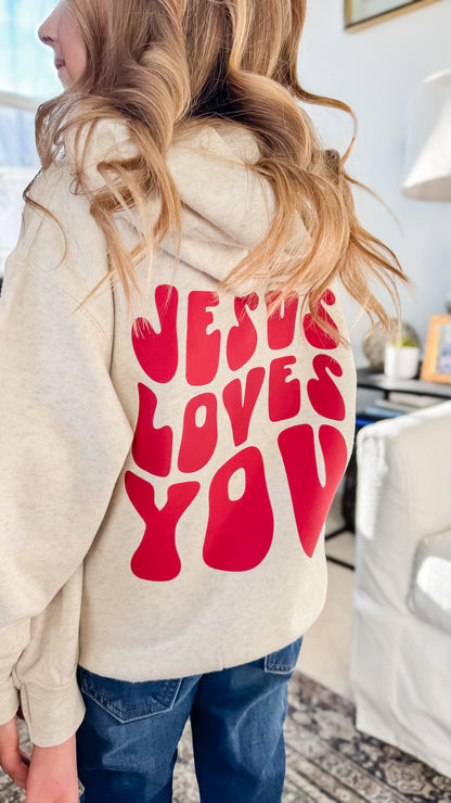 "Jesus Loves You" Sweatshirt - Kids