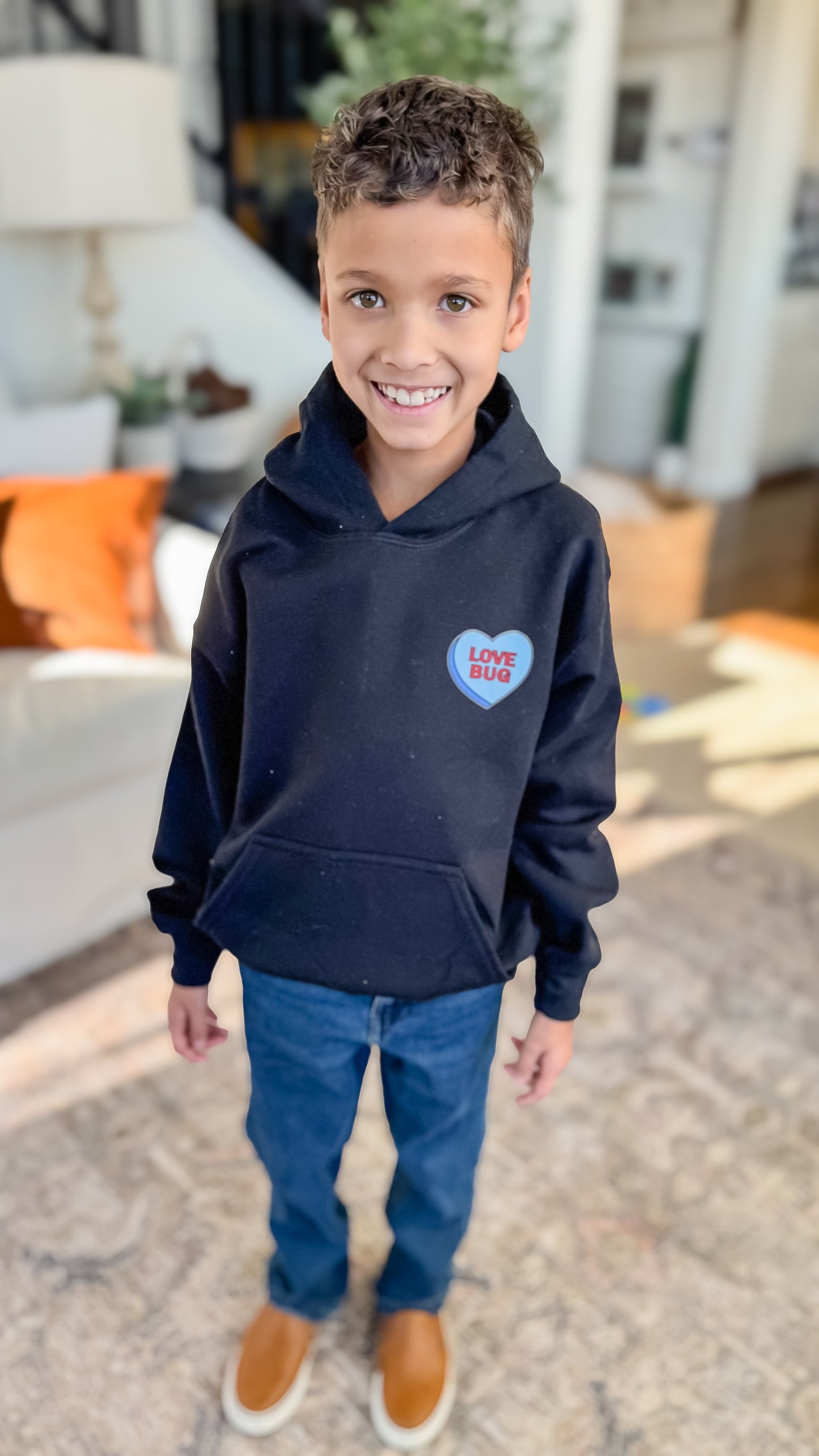 Superhero Love Hooded Sweatshirt - Youth