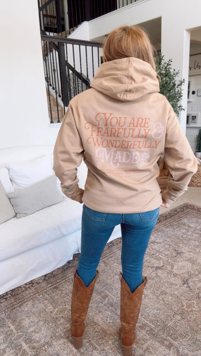 Fearfully and Wonderfully Made Hooded Sweatshirt - Unisex