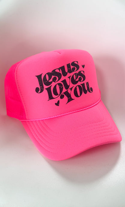 "Jesus Loves You" Adult Trucker Hat