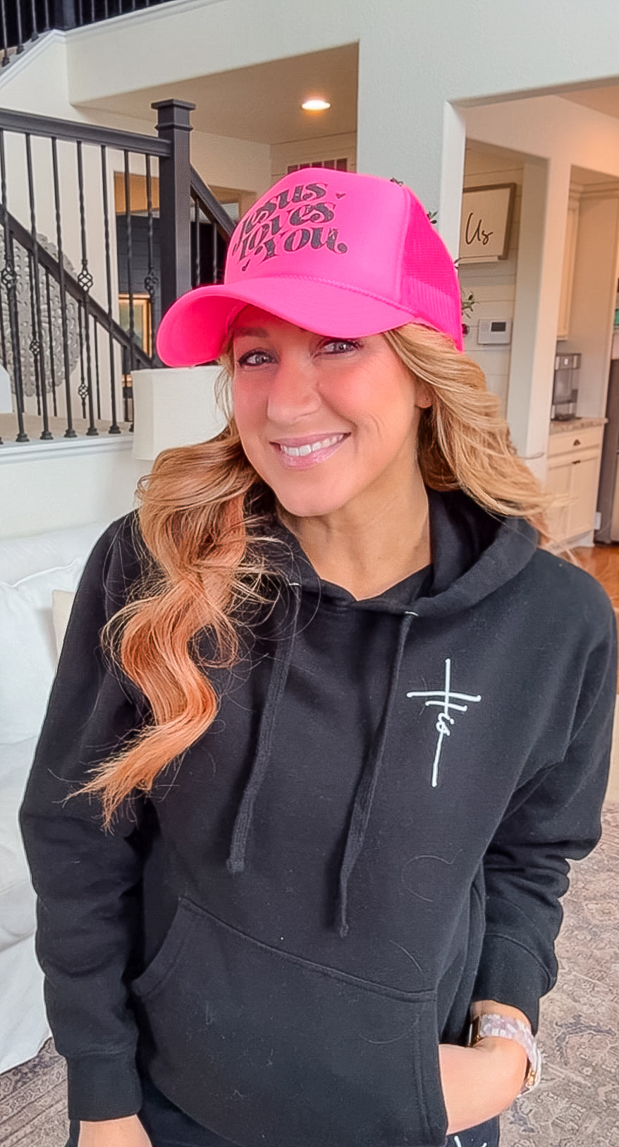 "Jesus Loves You" Adult Trucker Hat