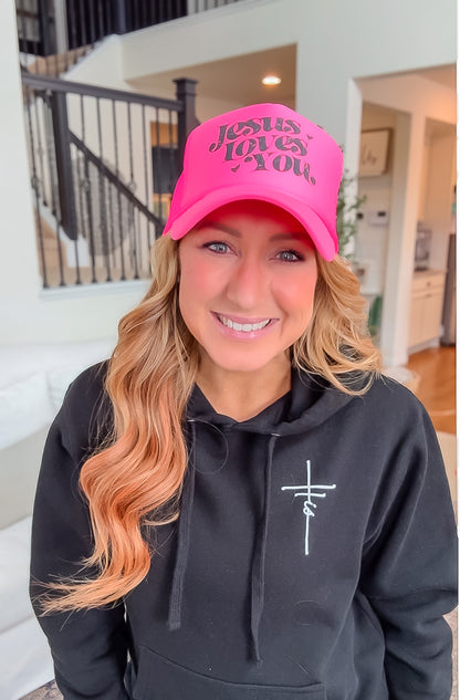 "Jesus Loves You" Adult Trucker Hat