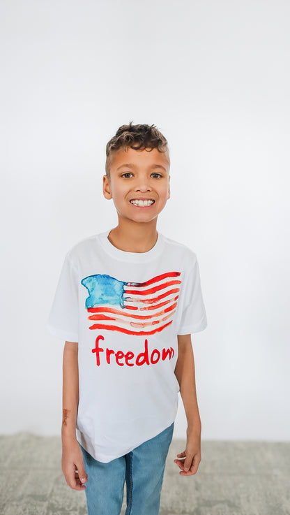 Freedom American Flag T-Shirt - Kids