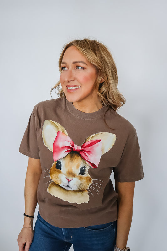 Bow Bunny Crewneck Shirt - Unisex