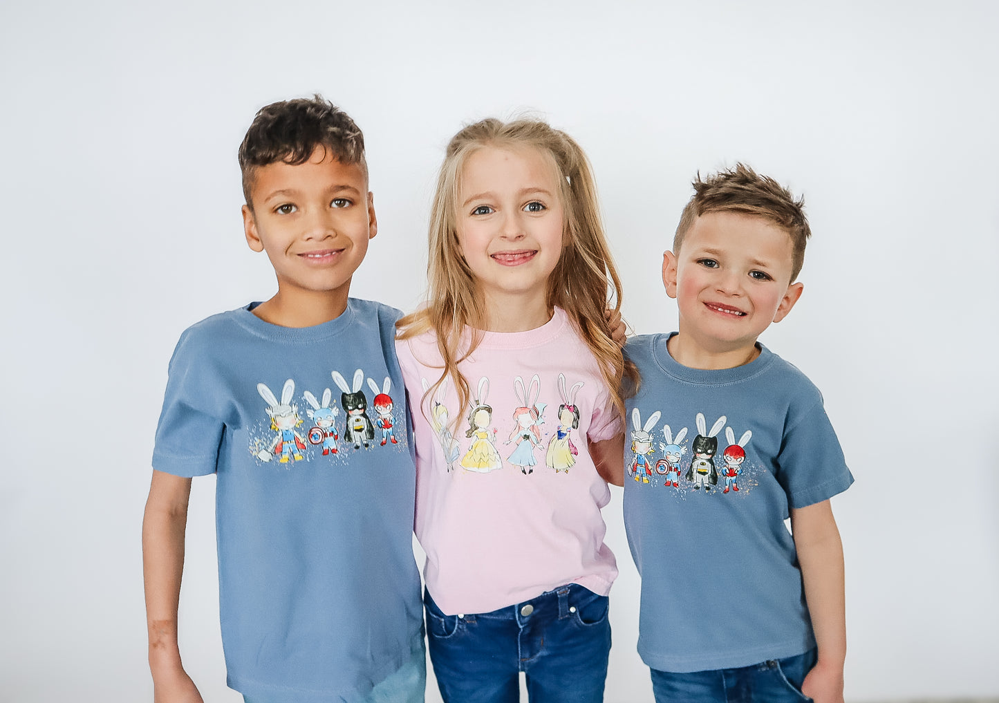 Princess Bunny Easter Crewneck T-Shirt - Youth