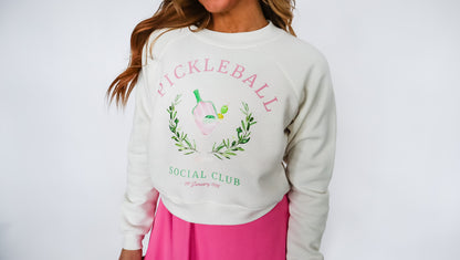 Pickleball Social Club Cropped Sweatshirt - Womens