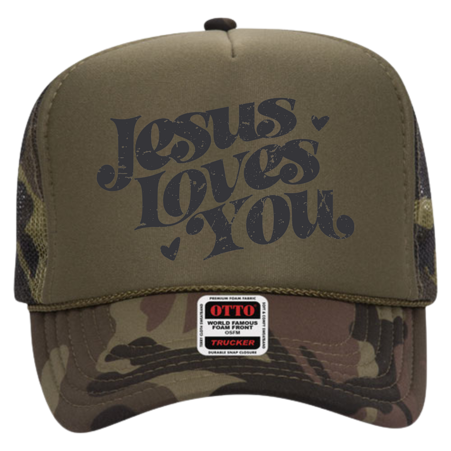 "Jesus Loves You" Adult Trucker Hat