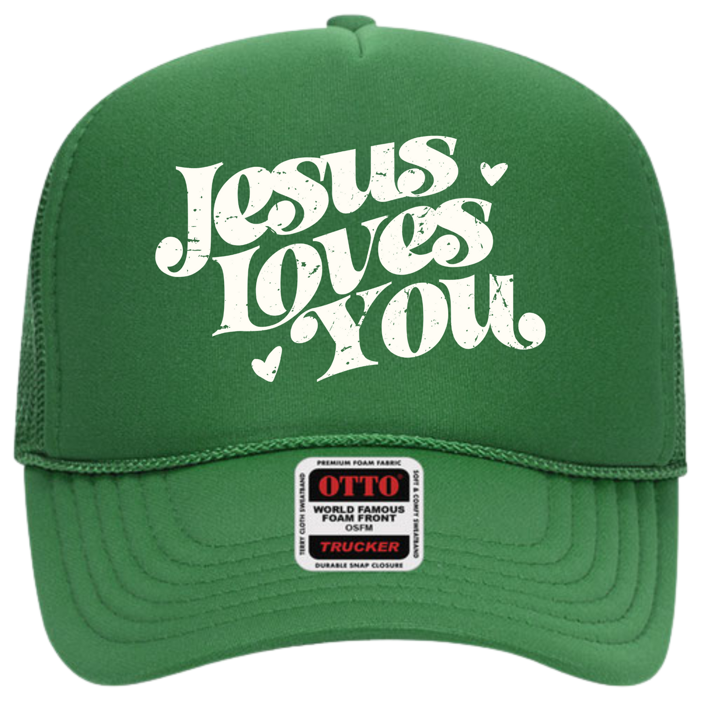 "Jesus Loves You" Adult Trucker Hat