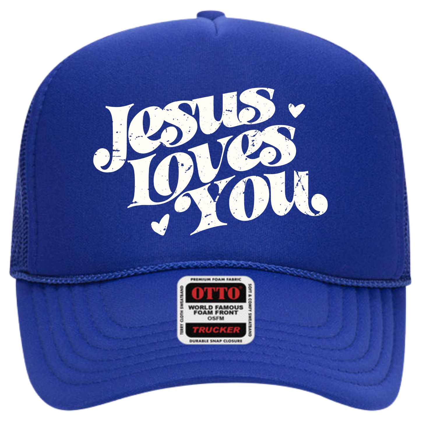 "Jesus Loves You" Adult Trucker Hat