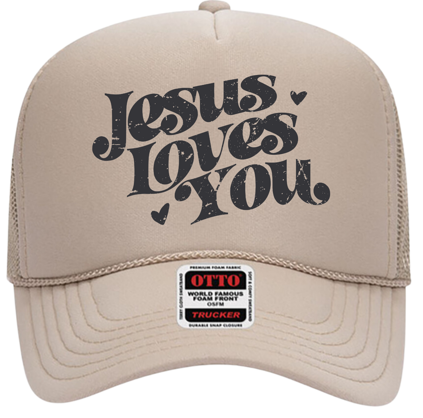 "Jesus Loves You" Adult Trucker Hat