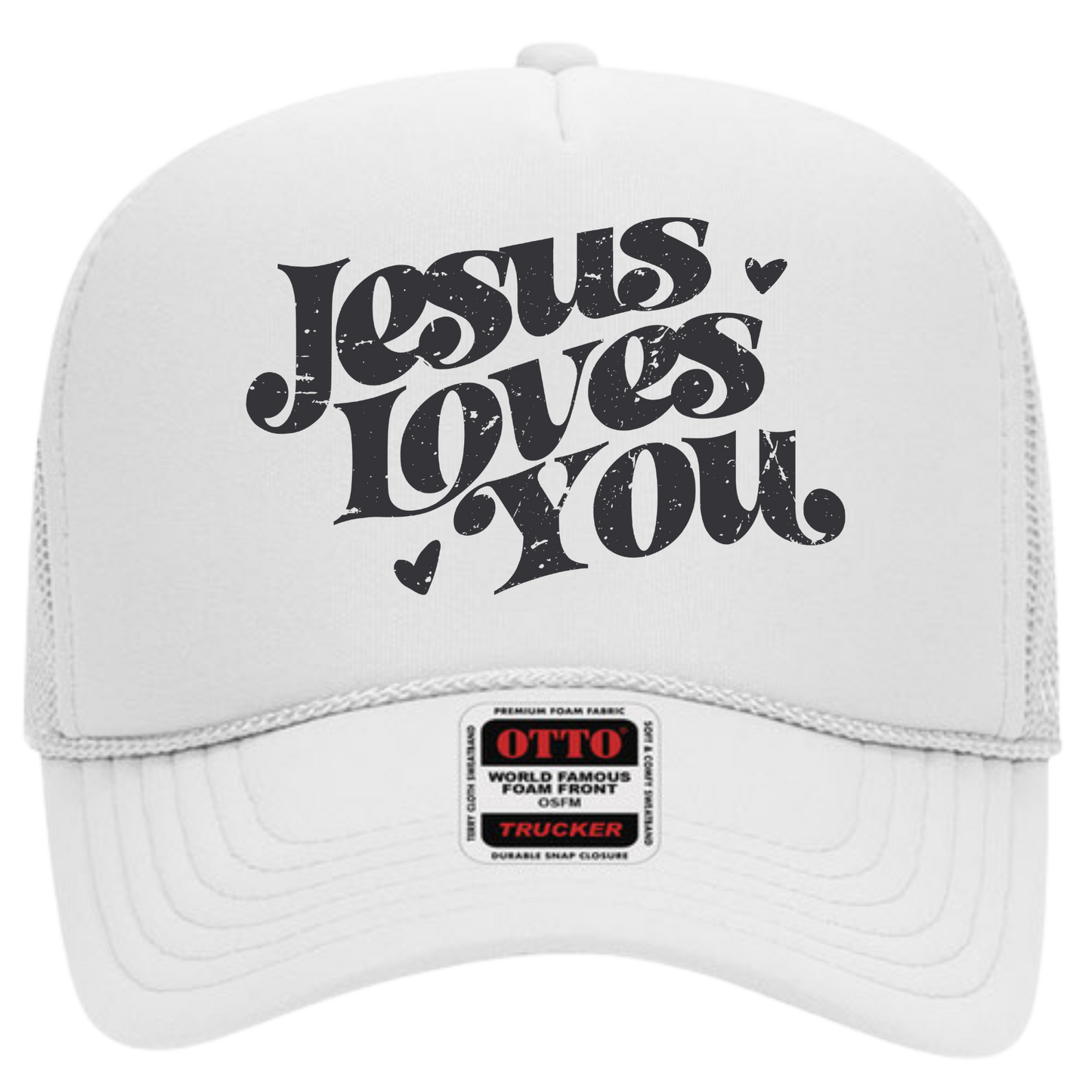 "Jesus Loves You" Adult Trucker Hat