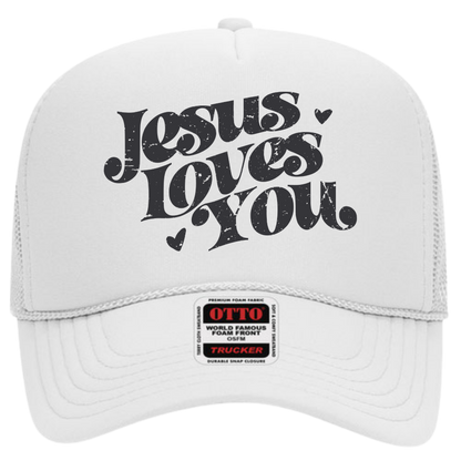 "Jesus Loves You" Adult Trucker Hat