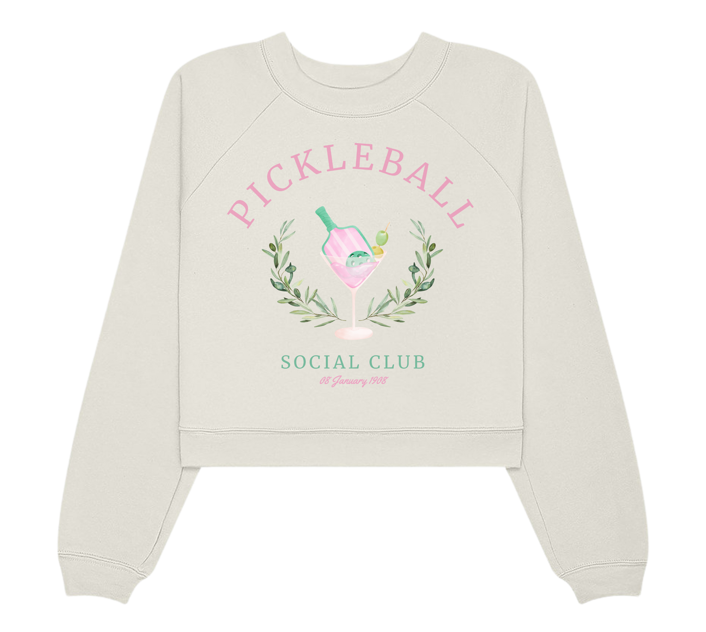 Pickleball Social Club Cropped Sweatshirt - Womens