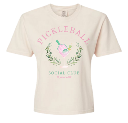 Pickleball Crewneck Boxy Shirt - Unisex
