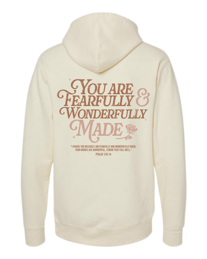 Fearfully and Wonderfully Made Hooded Sweatshirt - Unisex