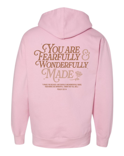 Fearfully and Wonderfully Made Hooded Sweatshirt - Unisex