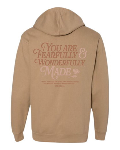 Fearfully and Wonderfully Made Hooded Sweatshirt - Unisex