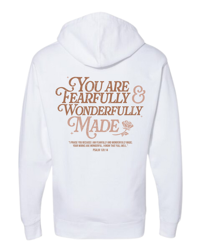 Fearfully and Wonderfully Made Hooded Sweatshirt - Unisex