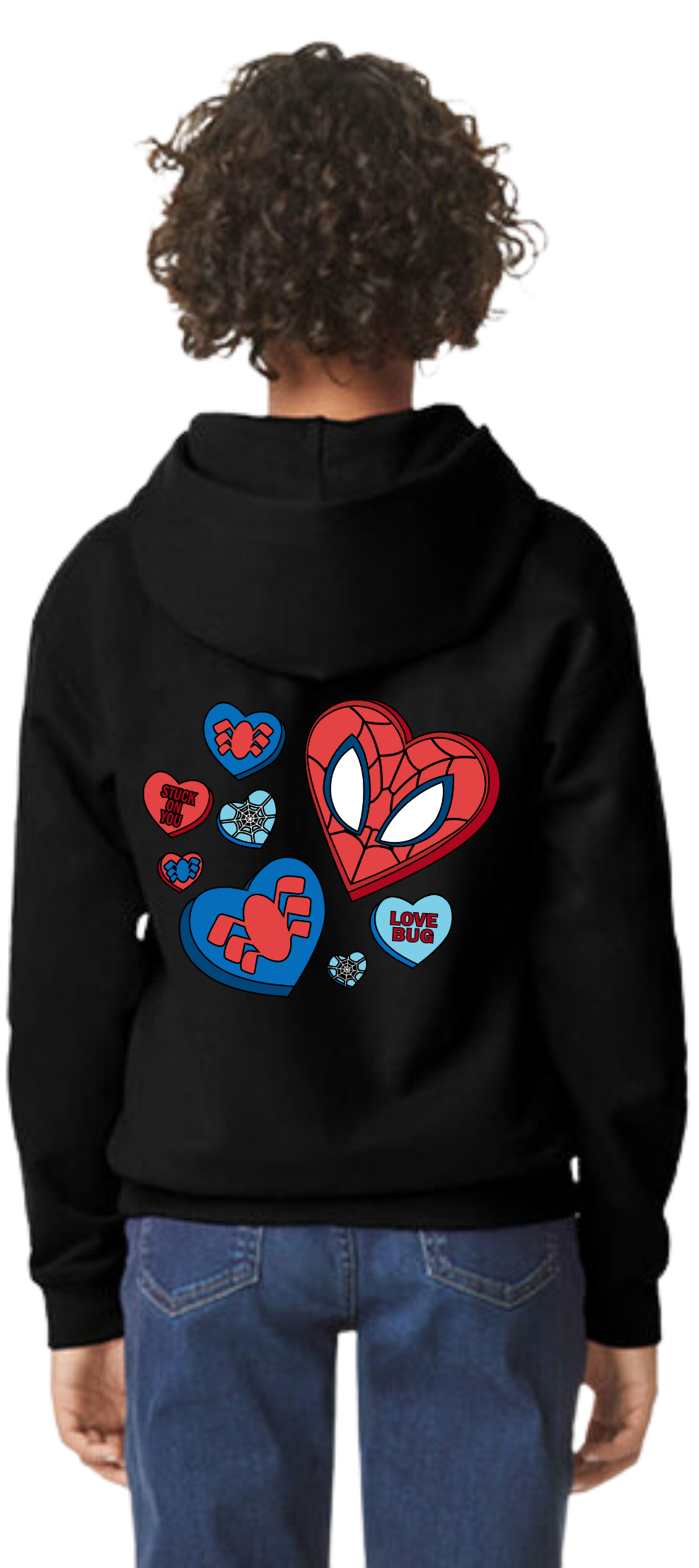 Superhero Love Hooded Sweatshirt - Youth