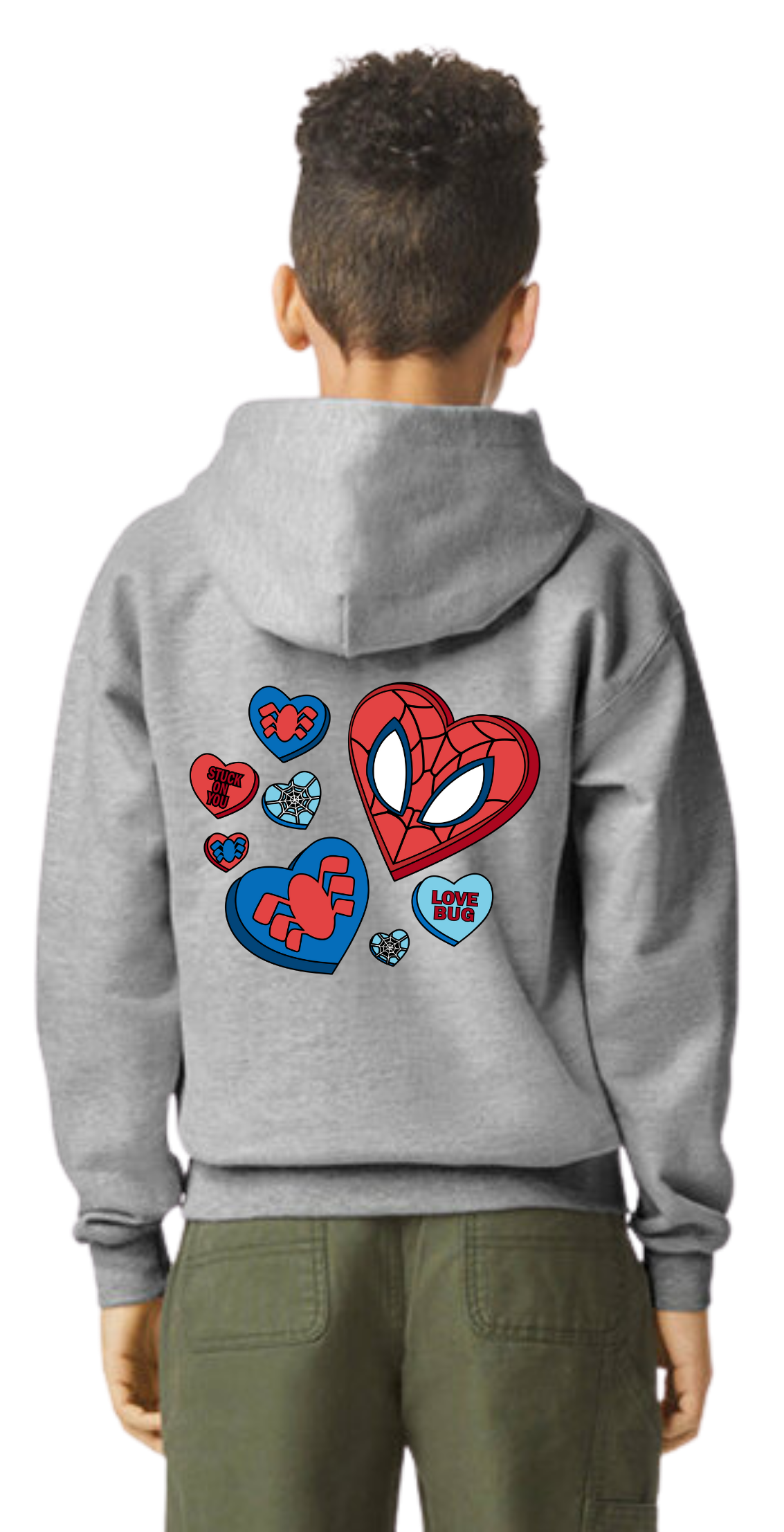 Superhero Love Hooded Sweatshirt - Youth