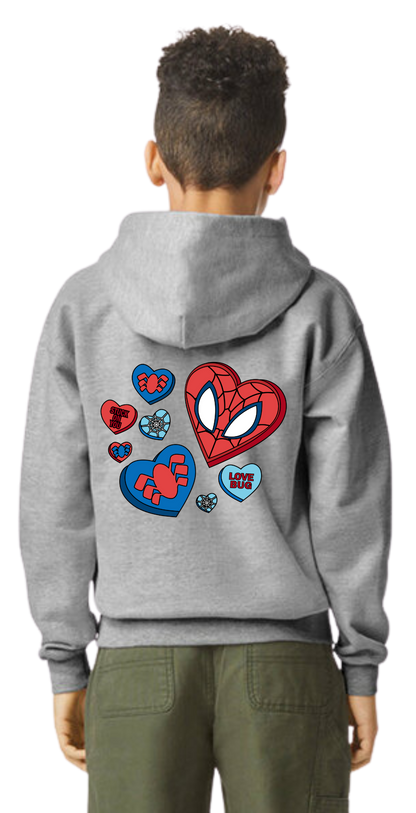 Superhero Love Hooded Sweatshirt - Youth