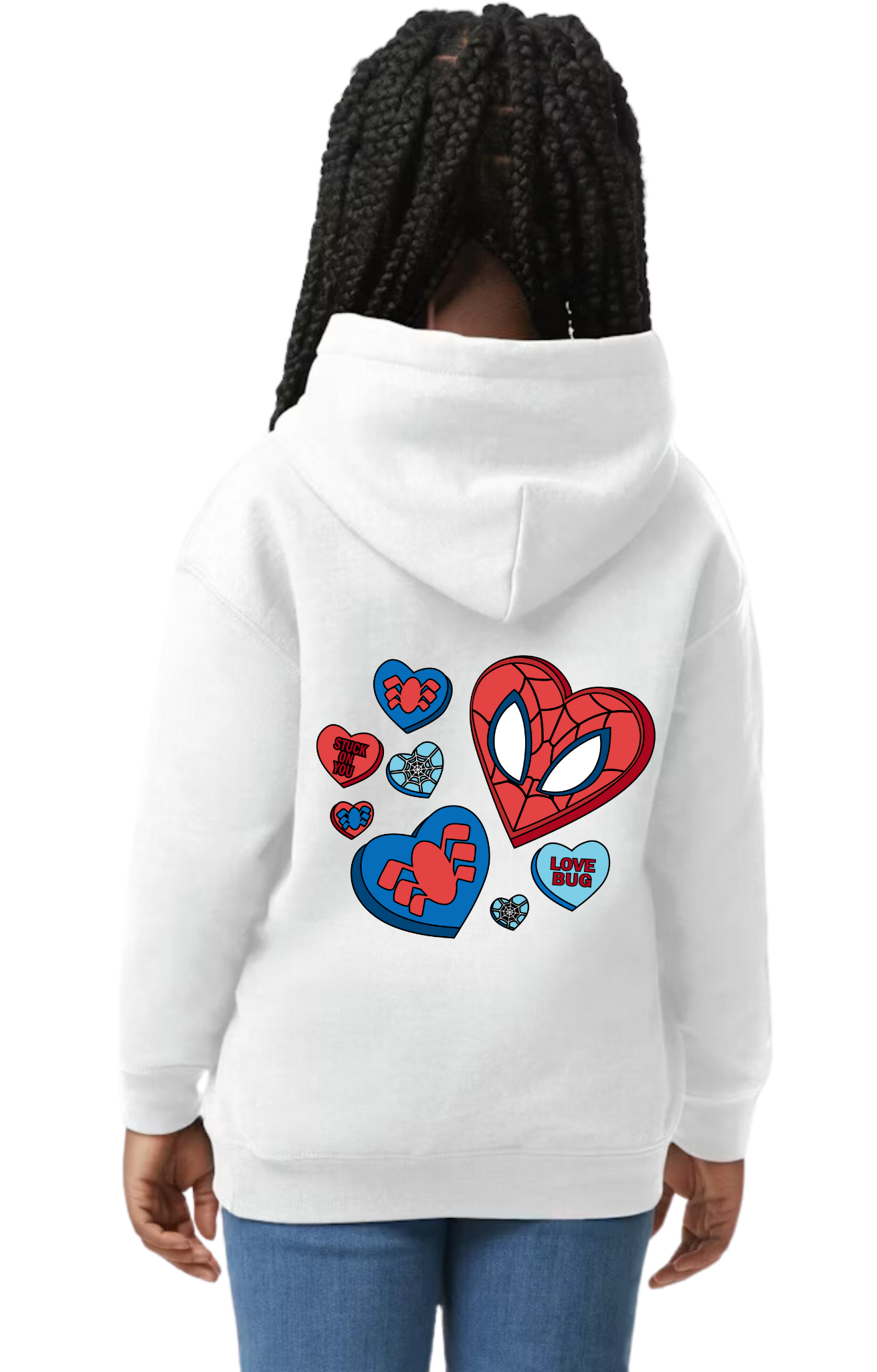 Superhero Love Hooded Sweatshirt - Youth