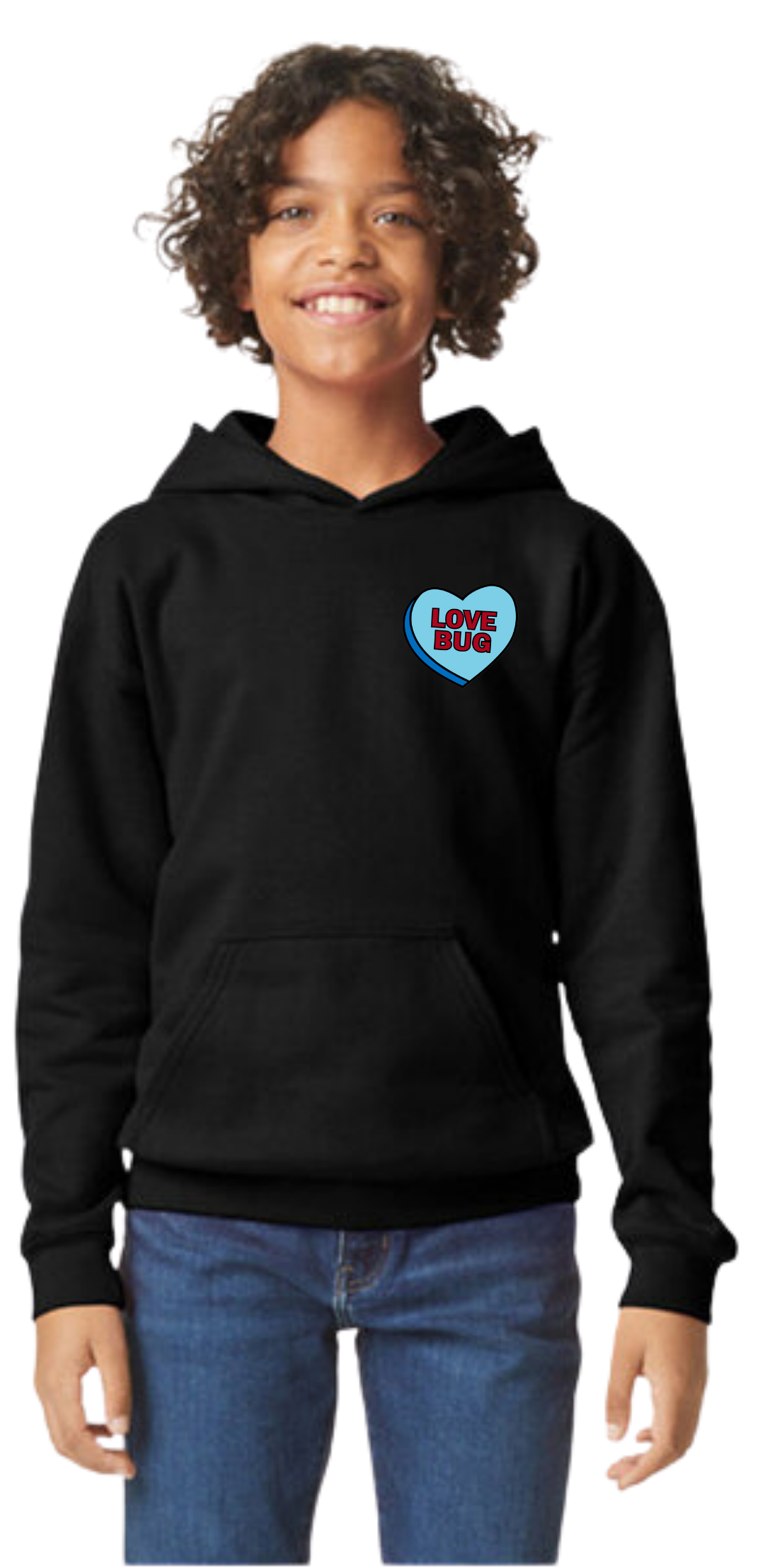 Superhero Love Hooded Sweatshirt - Youth