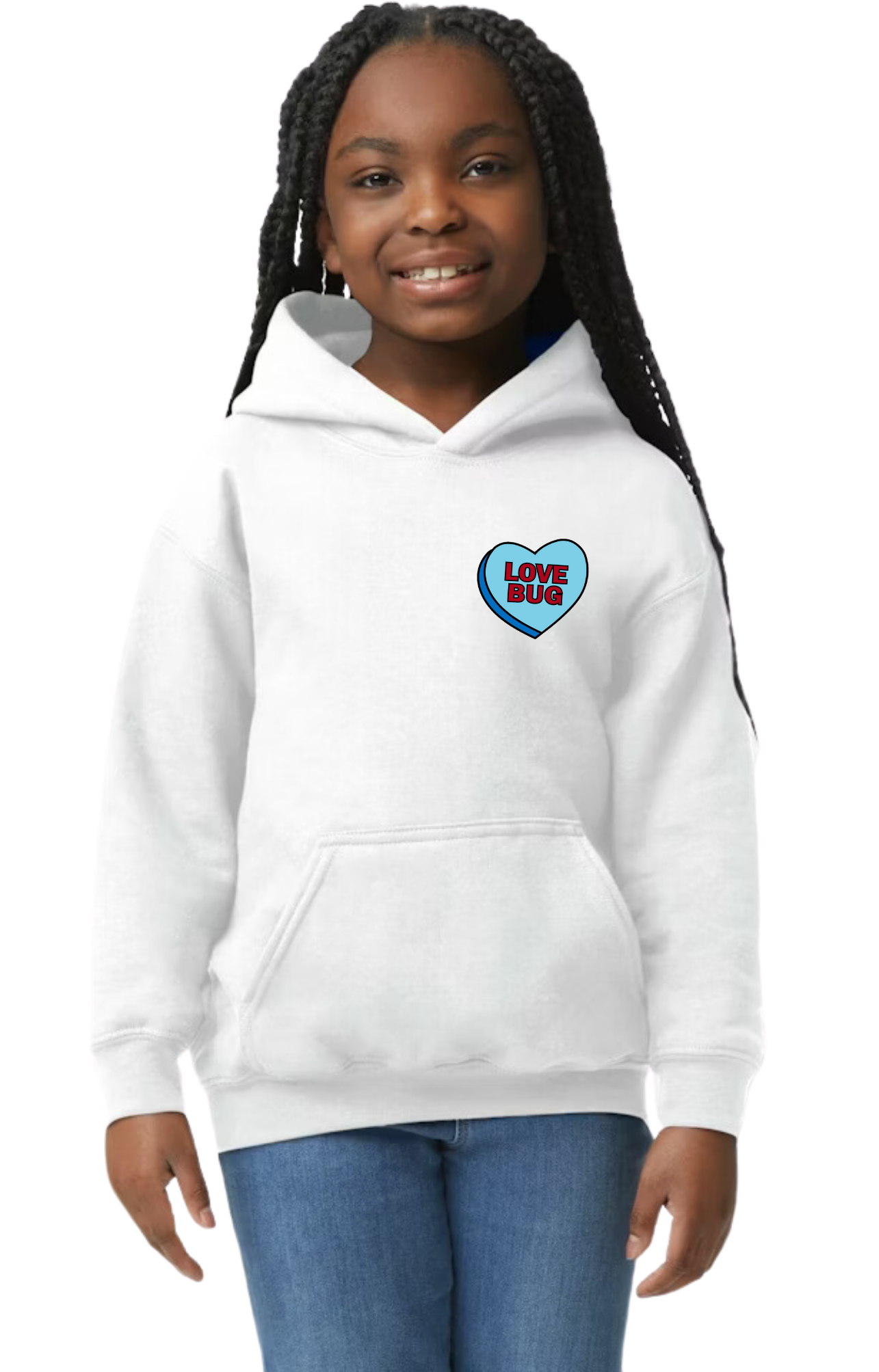 Superhero Love Hooded Sweatshirt - Youth