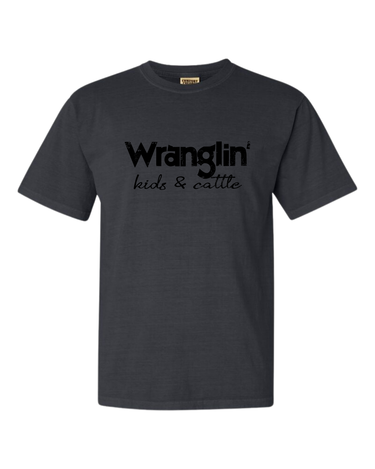 Wranglin' Kids & Cattle T-shirt - Womens