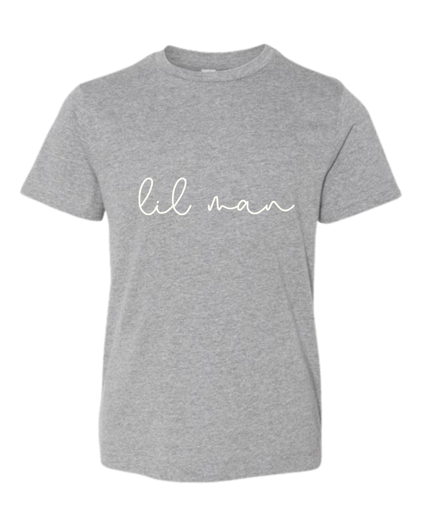 Lil Man (Cursive) Short Sleeve Crewneck - Kids