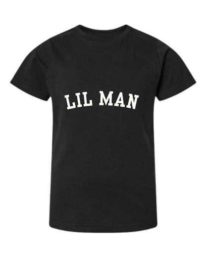 Lil Man (Varsity) Short Sleeve Crewneck - Kids